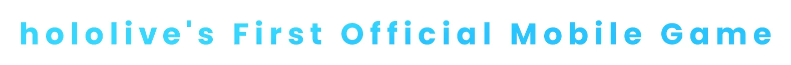 hololive first official smartphone game